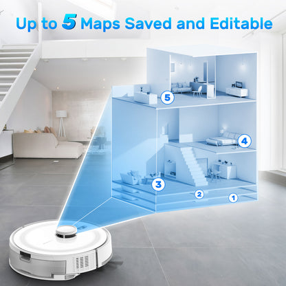 Robot Vacuum and Mop Combo Self-Charging Robotic Cleaner
